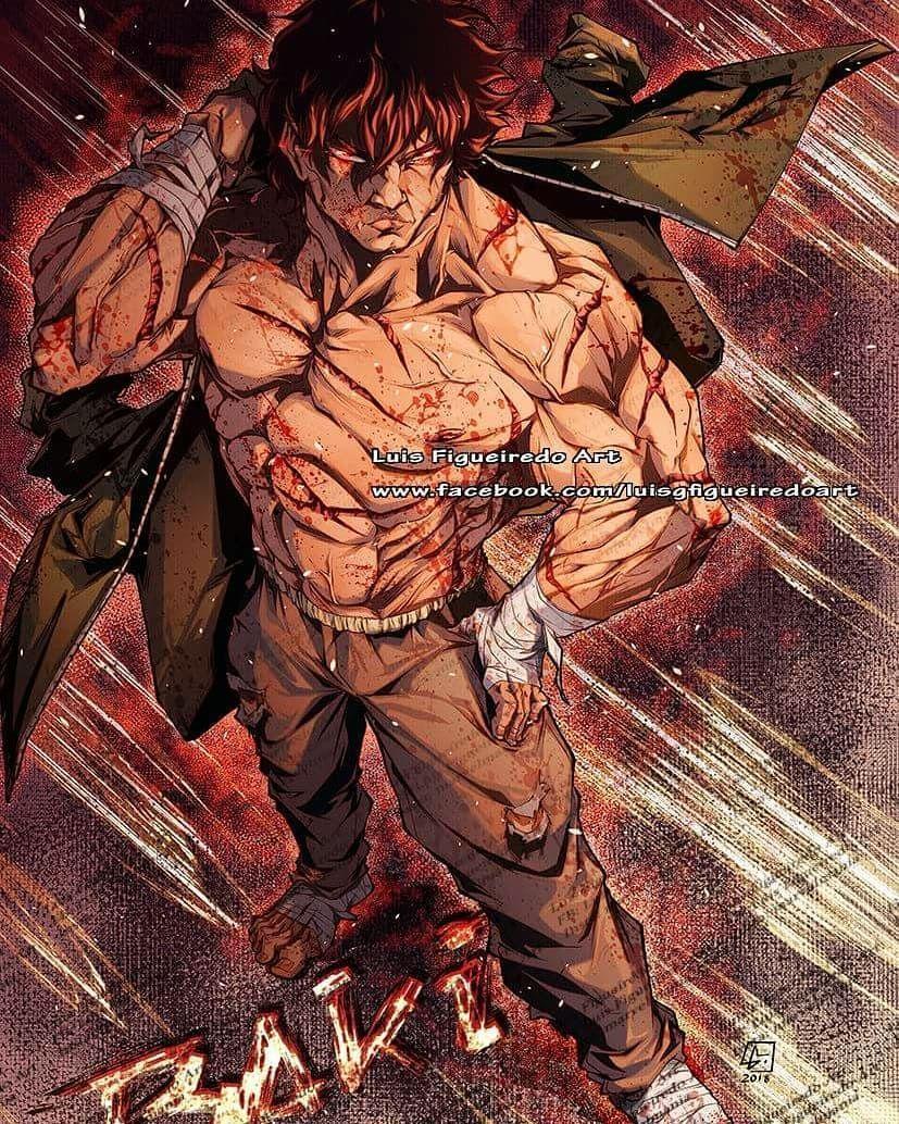 Baki Hanma Fire by panugfx baki manga HD phone wallpaper  Pxfuel