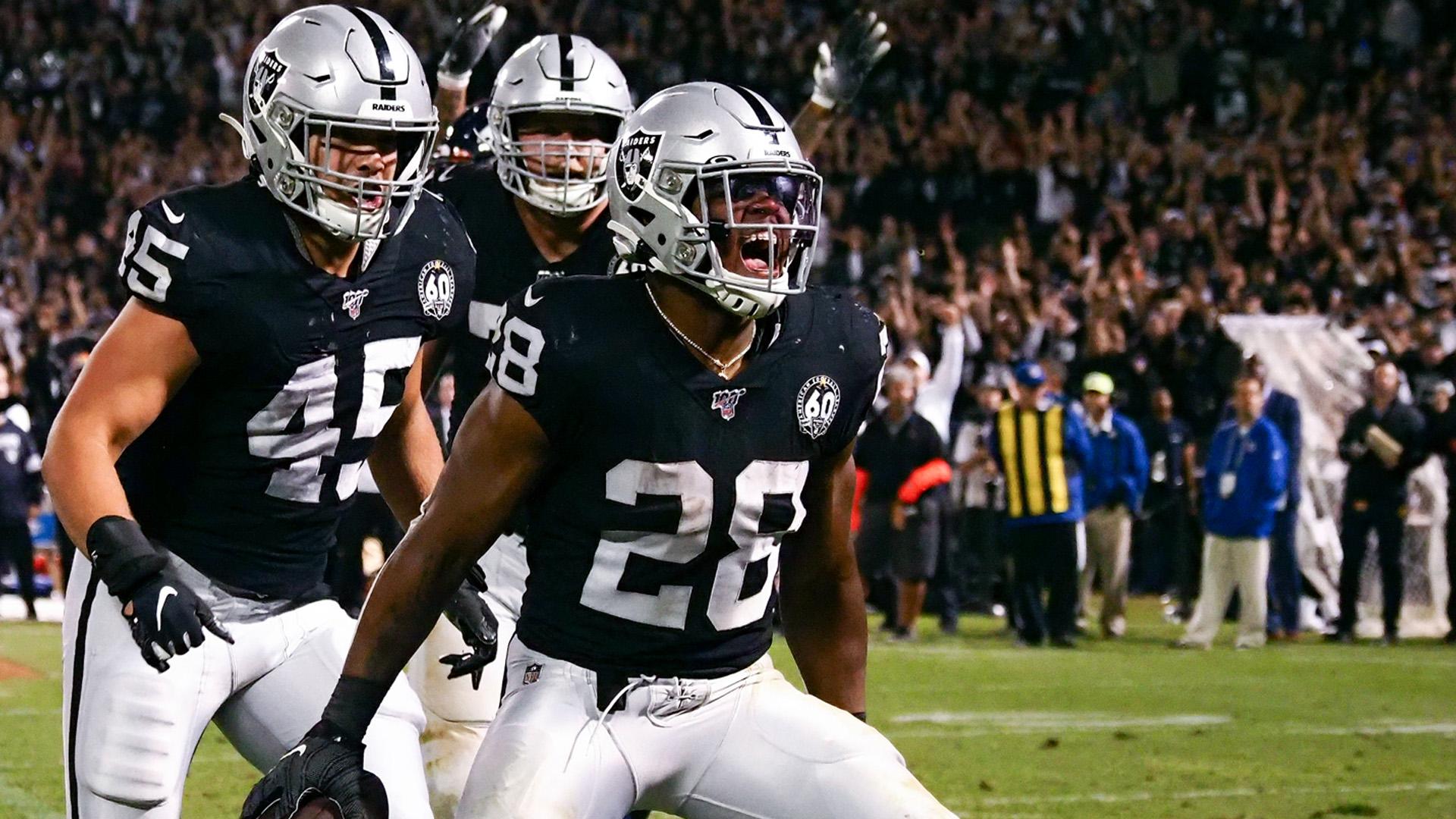 Download Las Vegas Raiders Josh Jacobs Wallpaper