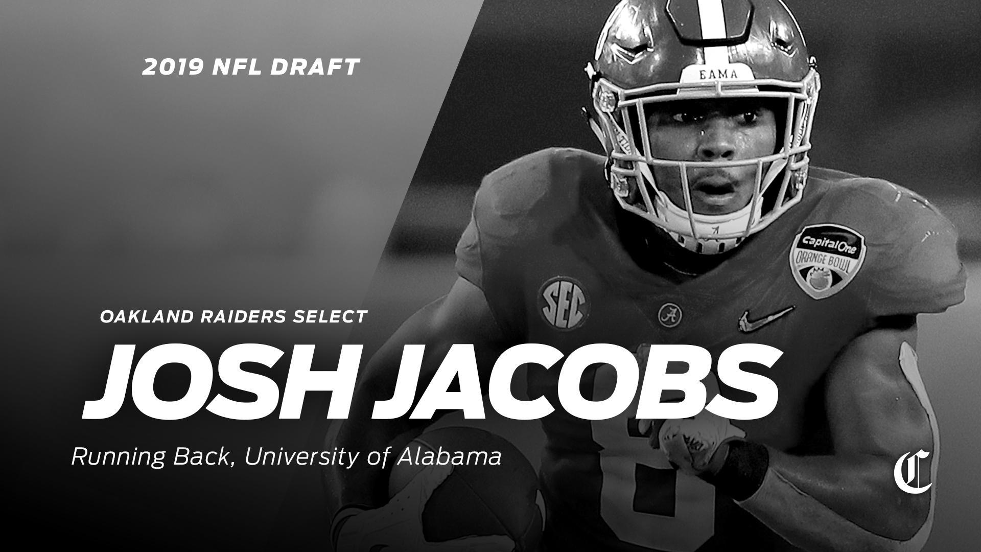 Raiders draft Alabama's Josh Jacobs, potential new lead RB