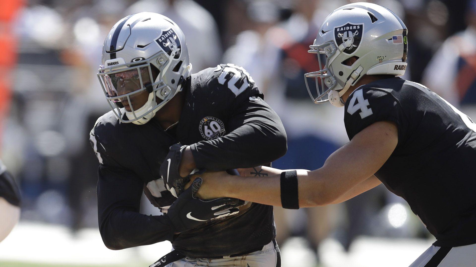 Raiders rookie Josh Jacobs reveals he's lost 10 pounds due