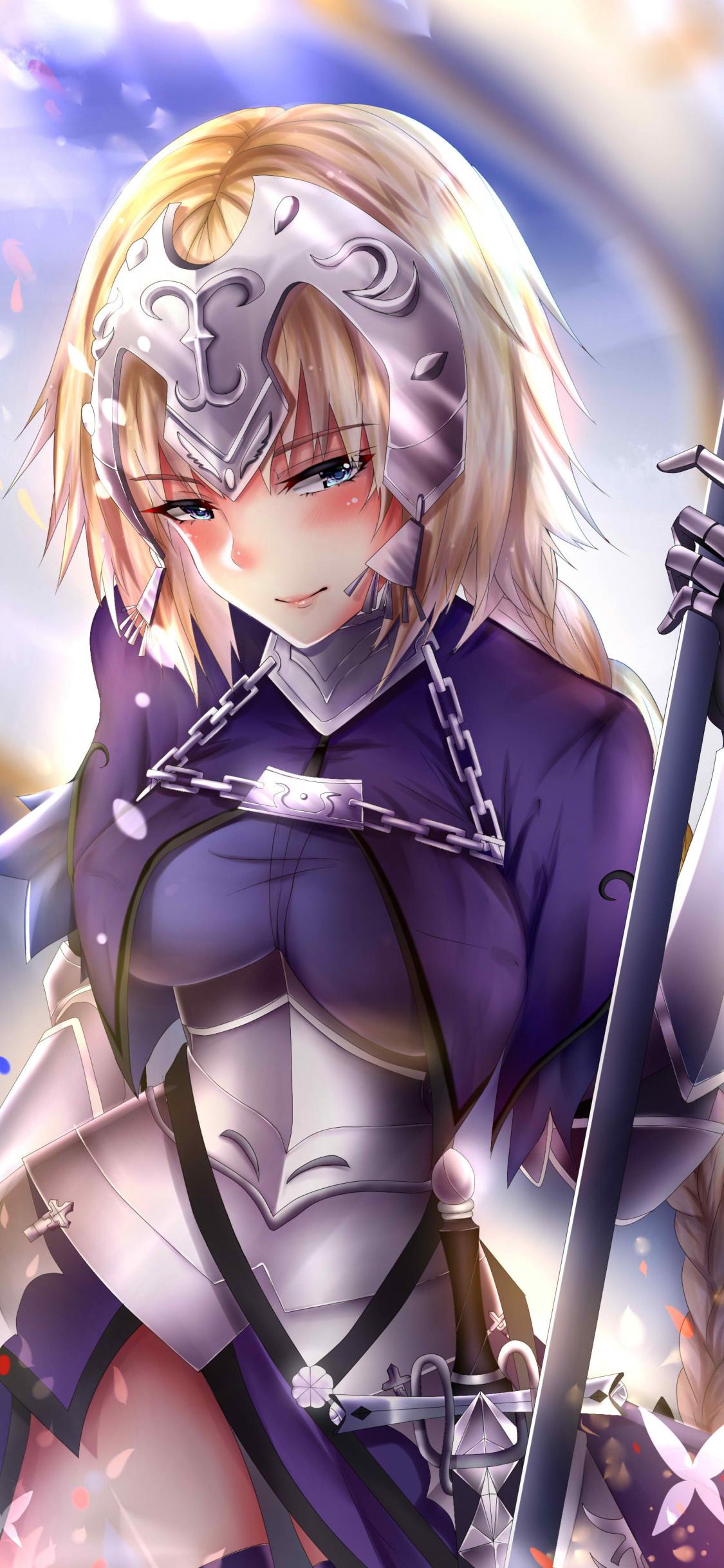 Download 1125x2436 Wallpaper Beautiful, Jeanne D'arc, Fate Stay Night, Iphone X 1125x2436 HD Image, Background, 3233