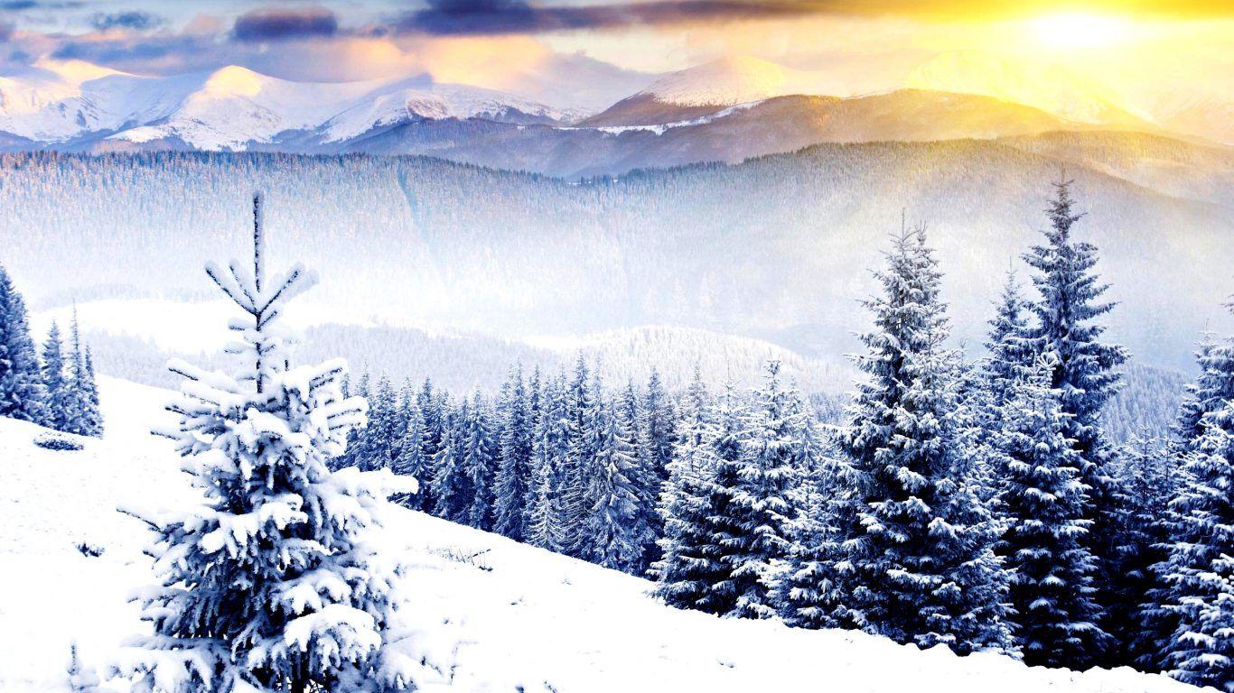 Christmas Mountain View Wallpapers - Wallpaper Cave