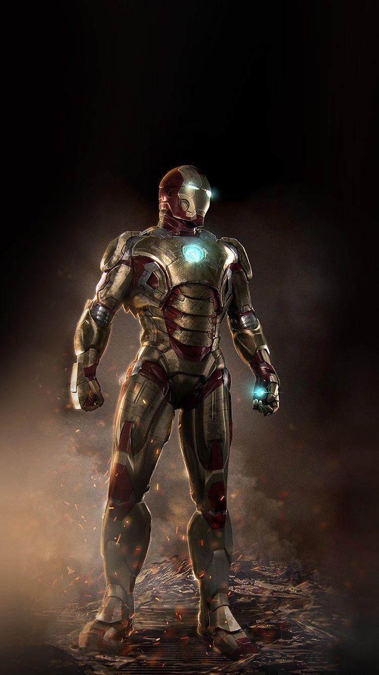 Ironman Hero Marvel Art Illust Art IPhone Wallpaper