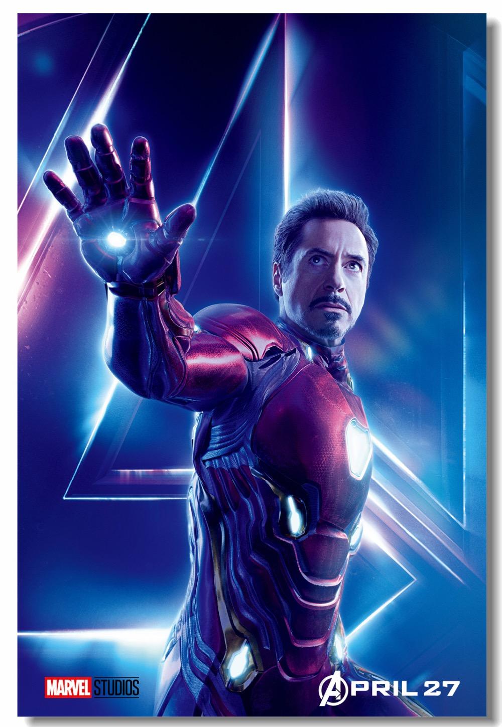 Custom Canvas Wall Art Robert Downey Jr. Iron Man Poster Avengers Infinity War Sticker Mural War Machine Marvel Wallpaper #. superhero wallpaper. marvel superheroes wallpaperiron man poster