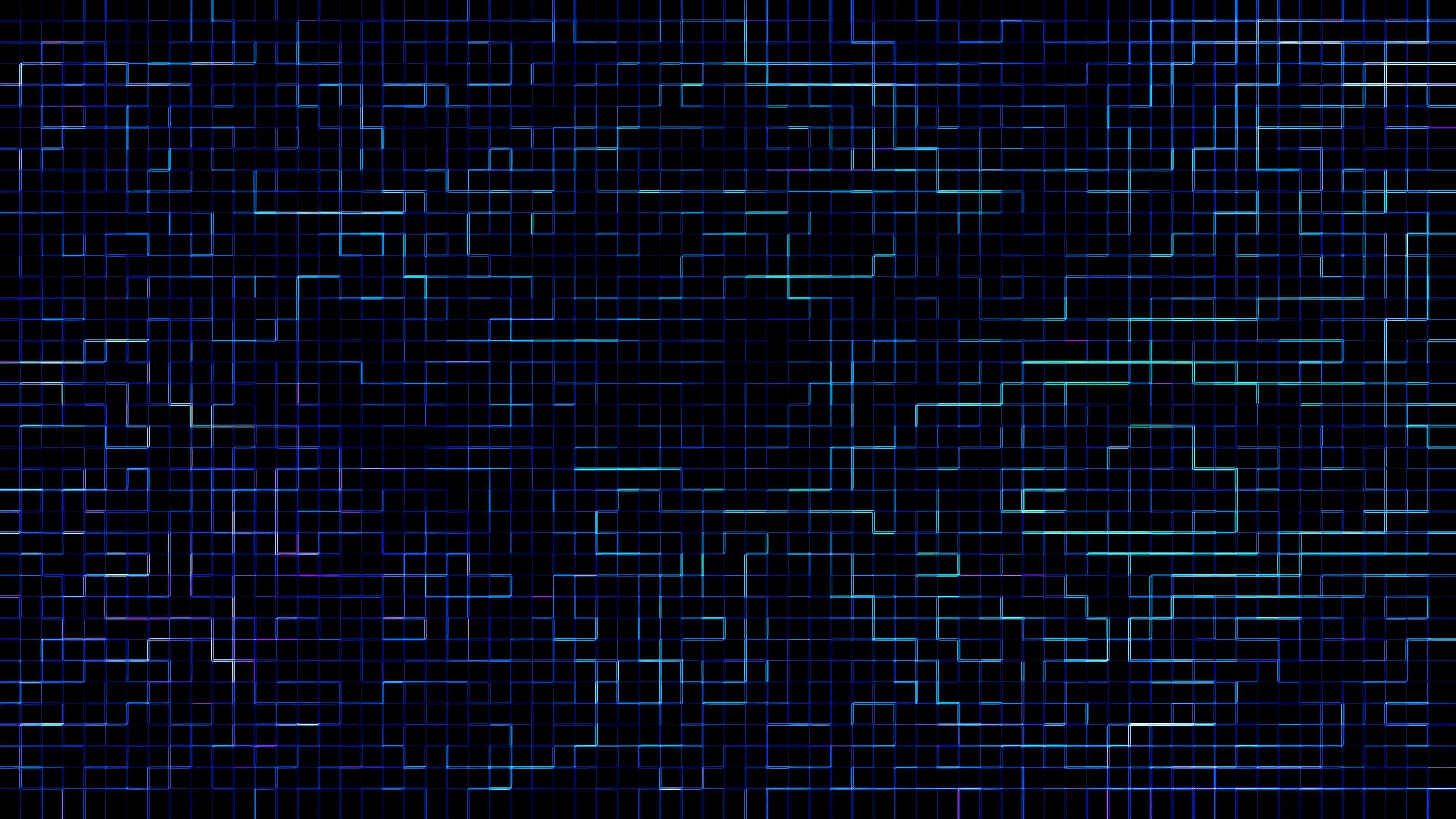 Blue Digital Art Squares Wallpapers - Wallpaper Cave