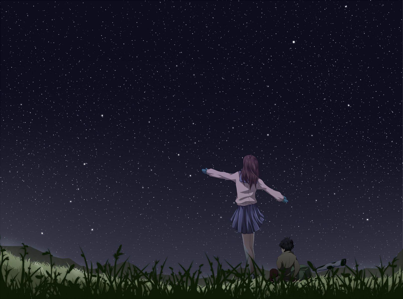 Anime Night Sky Wallpaper Free Anime Night Sky
