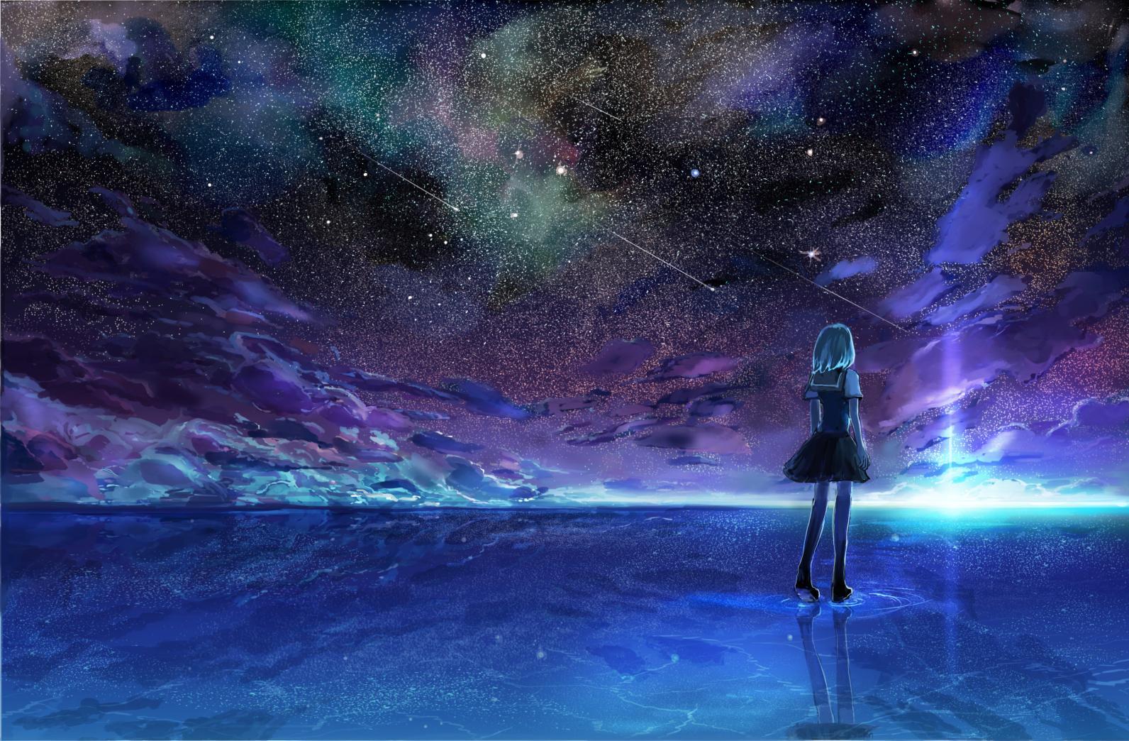Girl And Sky Wallpapers - Wallpaper Cave