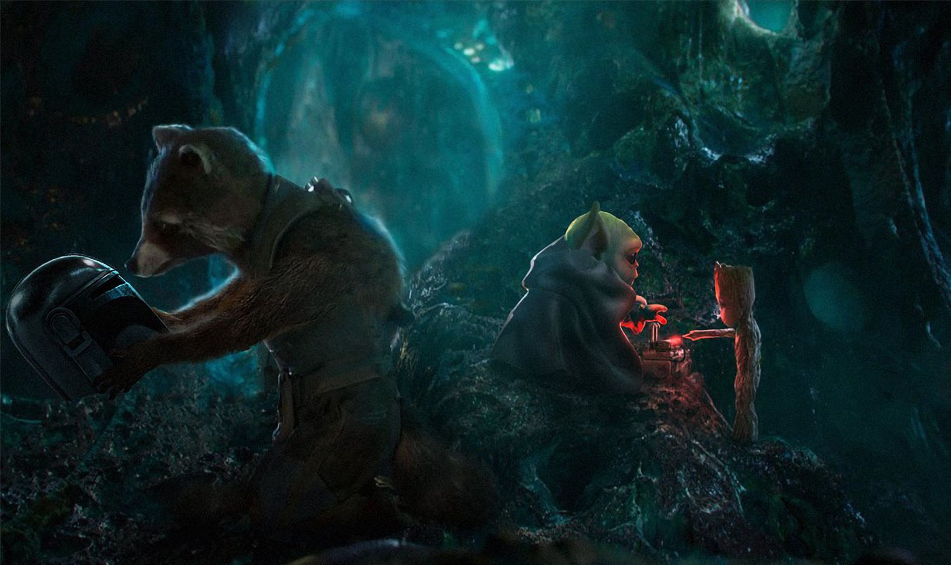Baby Yoda and Baby Groot Art Wallpaper, HD Artist 4K Wallpaper