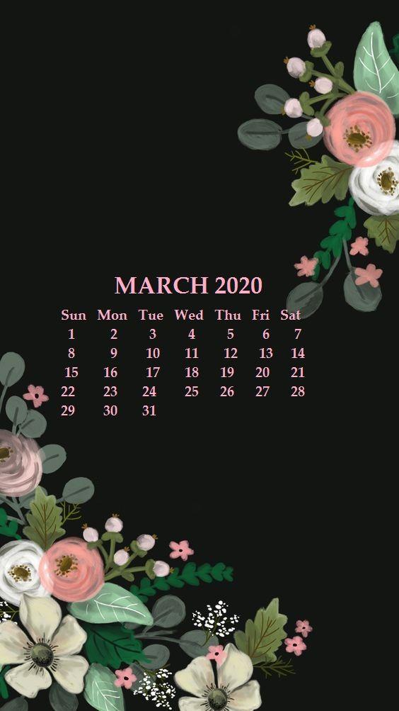 iPhone March 2020 Calendar Wallpaper. Calendar. Calendar Phone Wallpaper