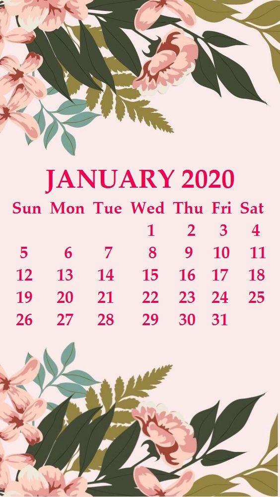iPhone January 2020 Calendar Wallpaper #january #january2020. Calendar Phone Wallpaper
