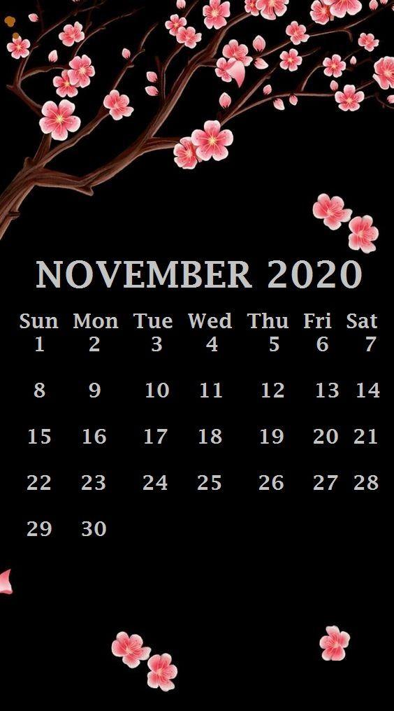 iPhone November 2020 Calendar Wallpaper. Calendar. Calendar Phone Wallpaper