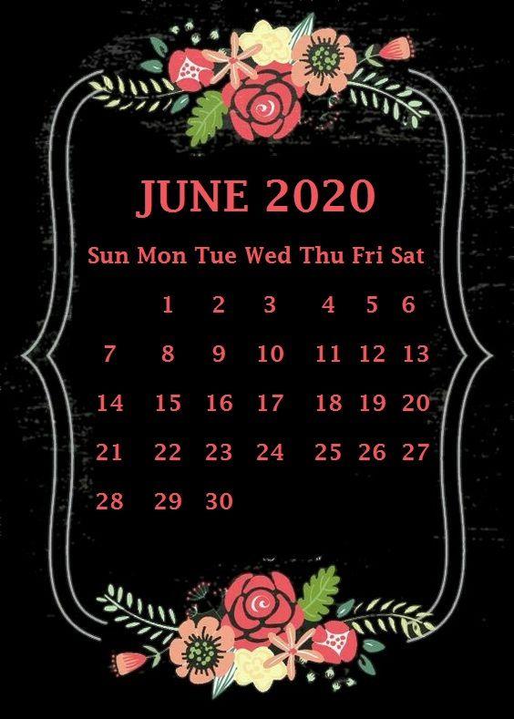 iPhone June 2020 Calendar Wallpaper. Calendar wallpaper. Calendar Phone Wallpaper