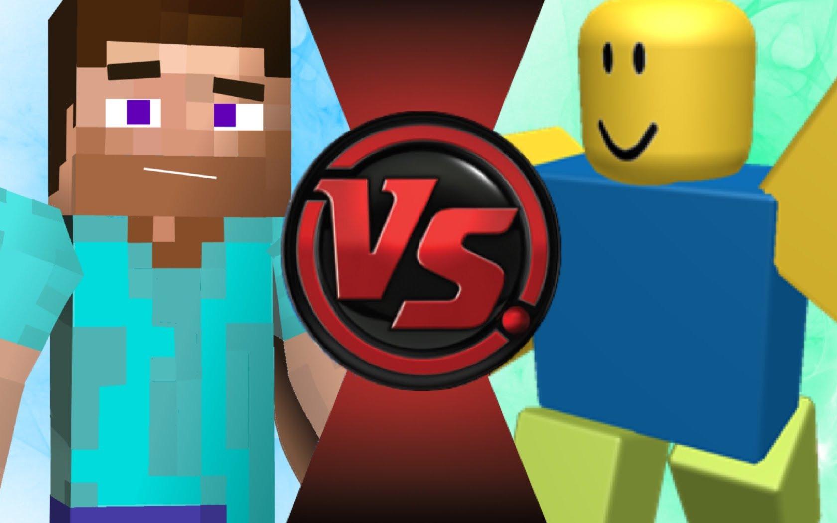 Minecraft Steve vs Roblox Noob