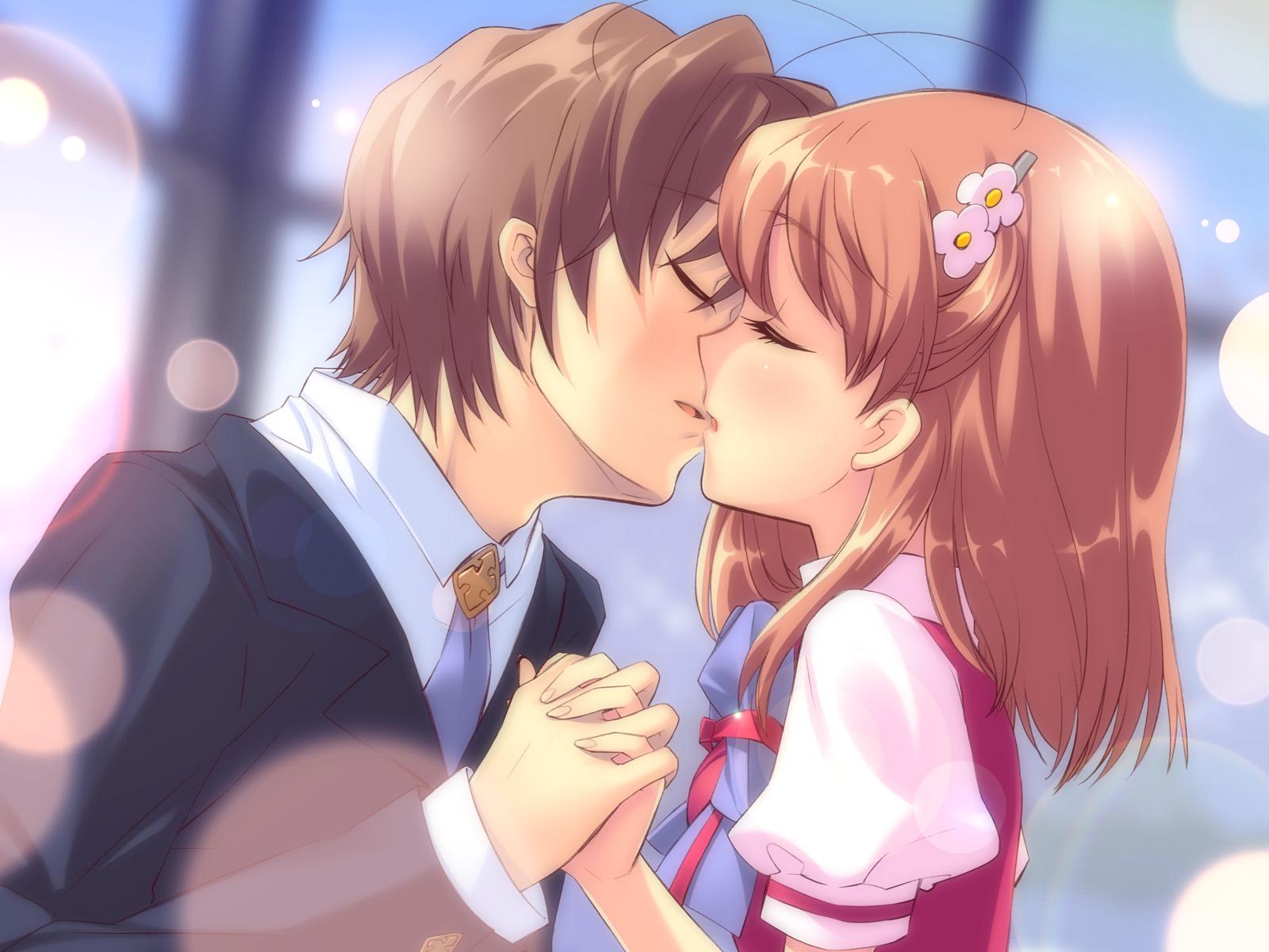 Happy Kiss Day Wallpaper Girl And Boy Kiss, HD