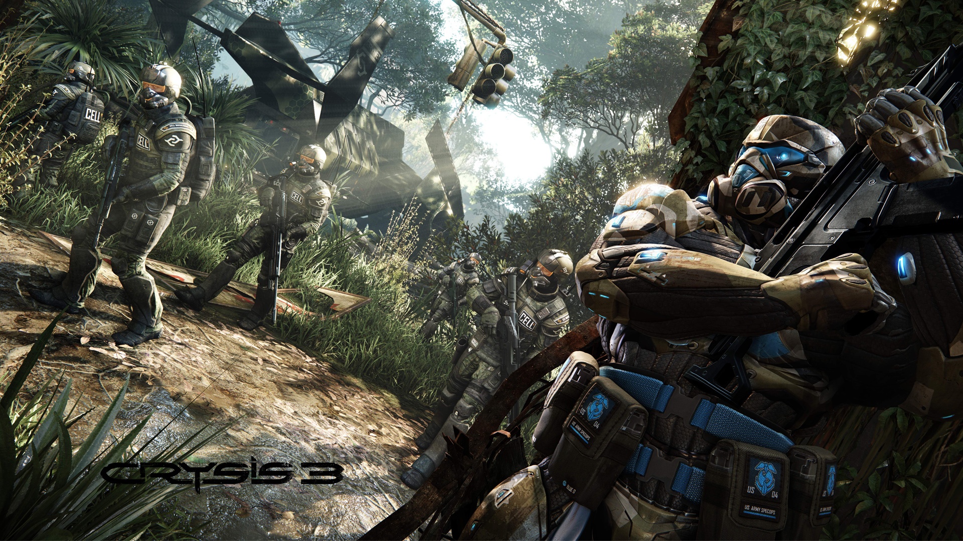 Full HD Wallpaper crysis 3 prophet cell mercenary art, Desktop Background HD 1080p