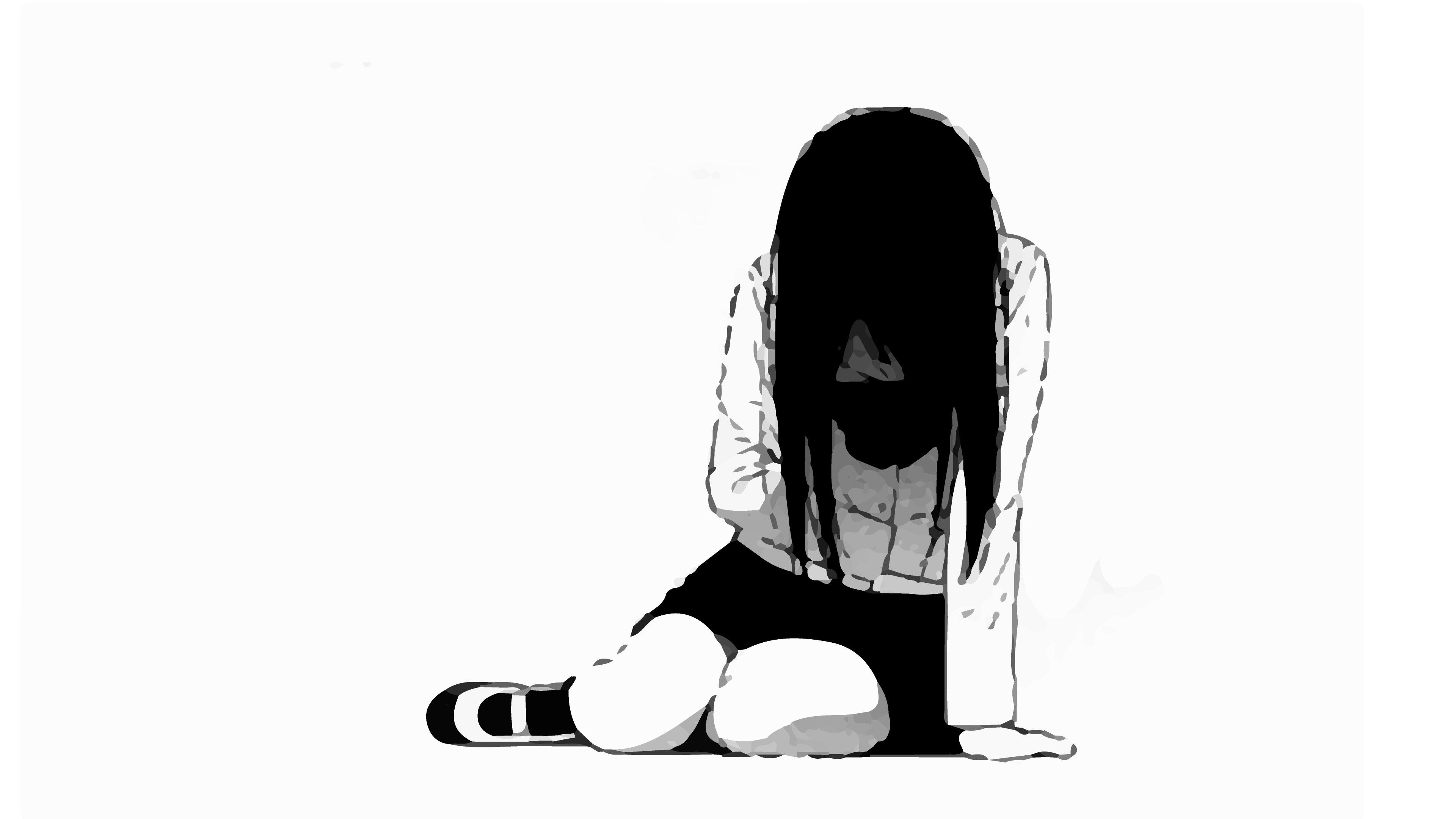 Depressed Anime Drawings Wallpapers Wallpaper Cave