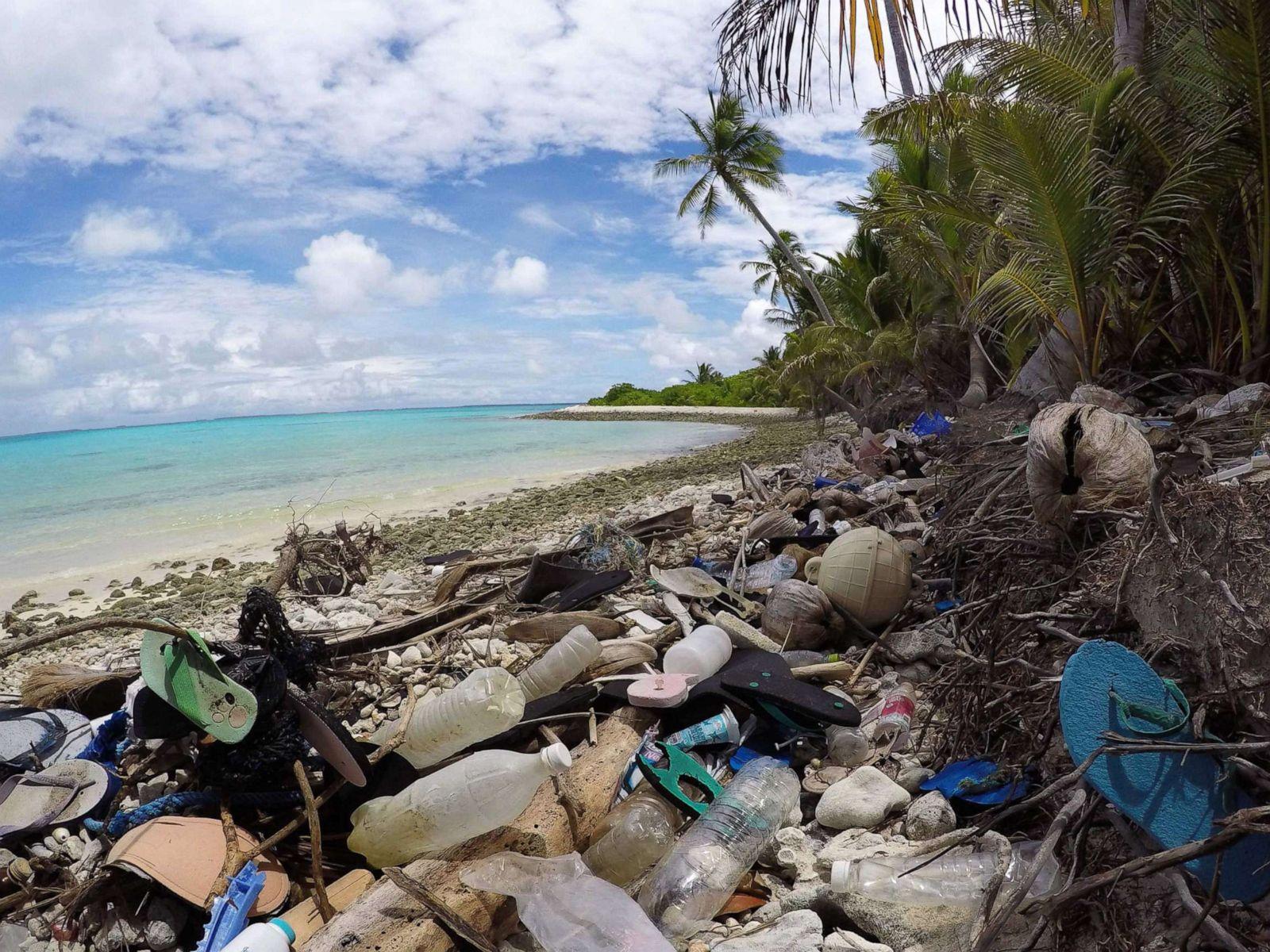 On the remotest of islands, hundreds of tons of plastic