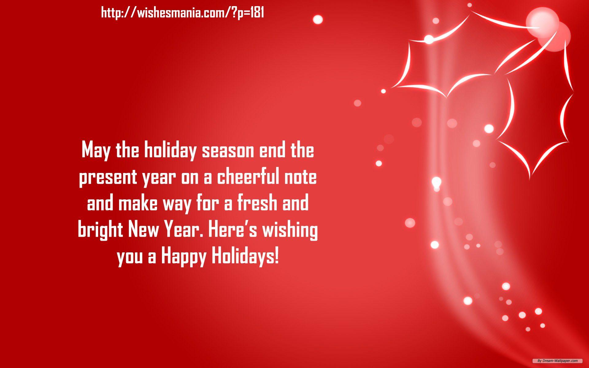 Happy Winter Holidays Message Happy Winter Holidays Message
