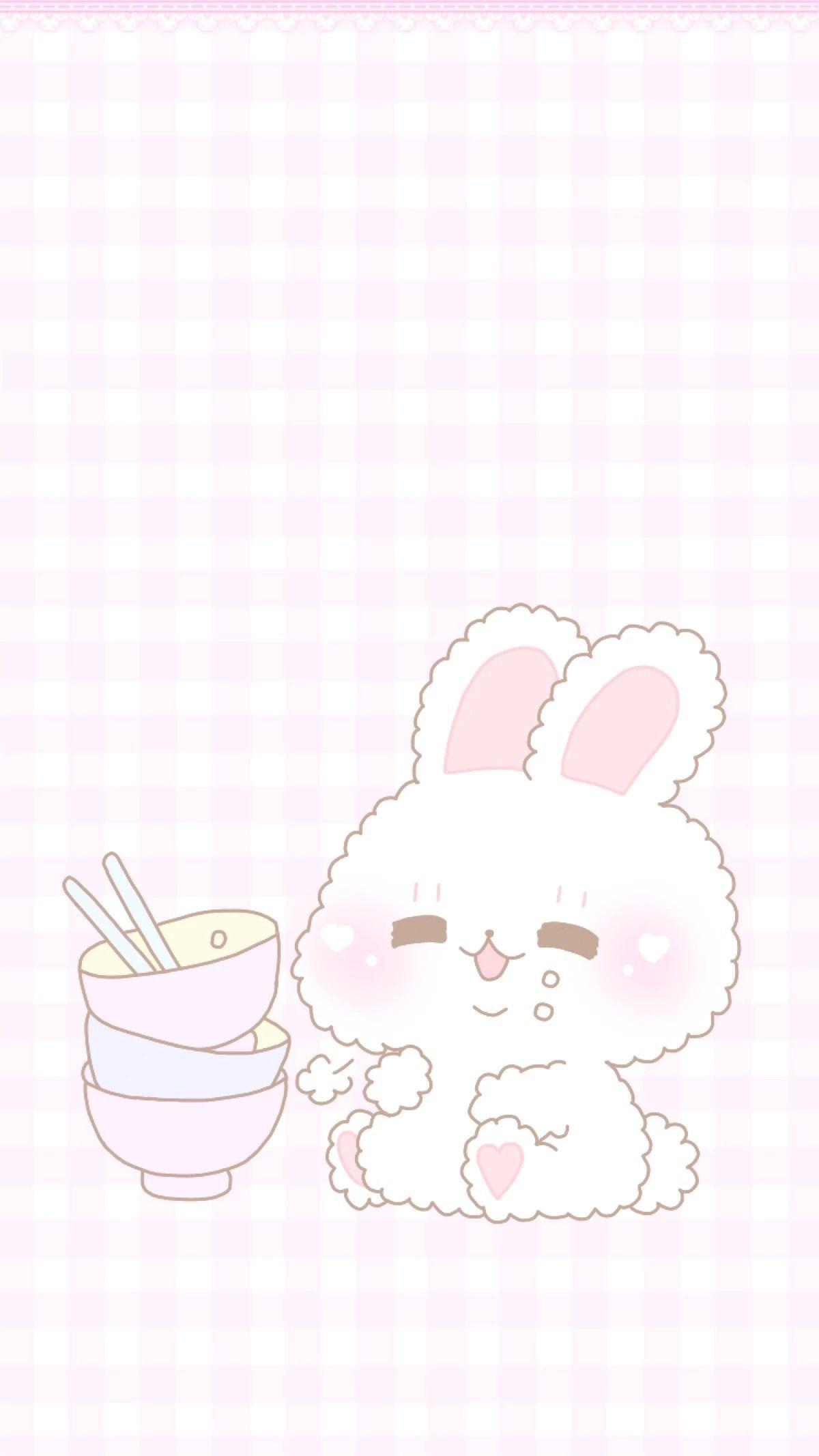 cute bunny anime wallpaper