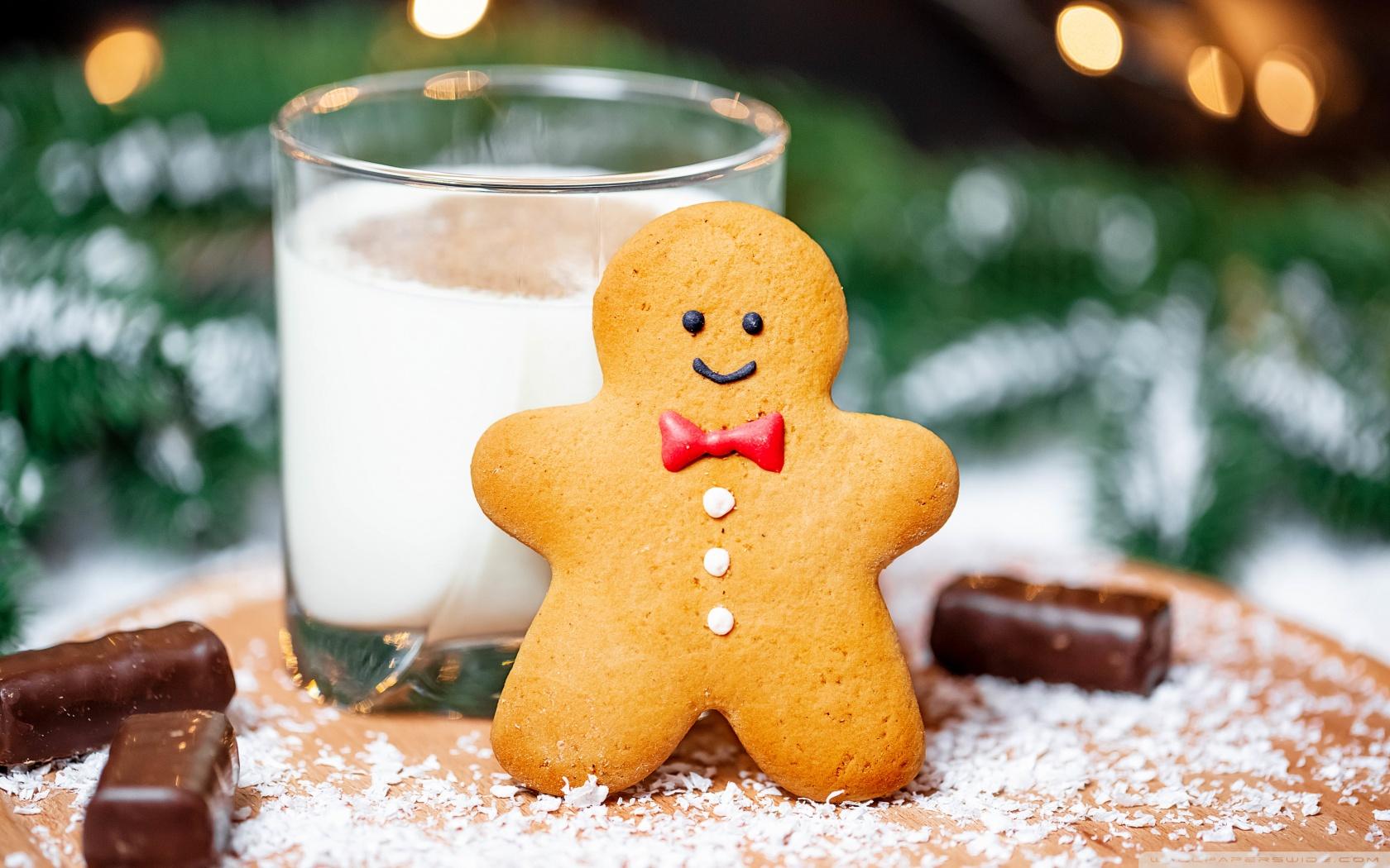 Cookie and Milk for Santa Ultra HD Desktop Background