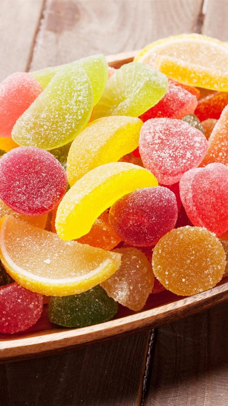 Sweet Candy, Colorful Gummy, Bowl 750x1334 IPhone 8 7 6 6S