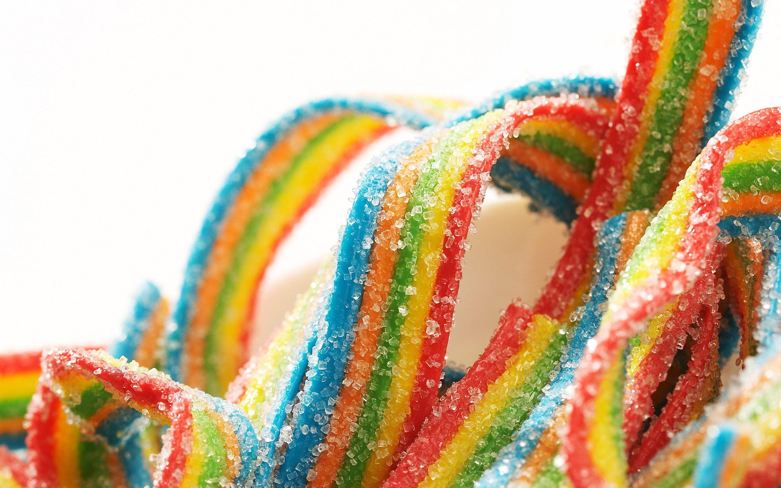Colorful Sweet Jelly Sugar Candies HD Wallpaper. Rainbow