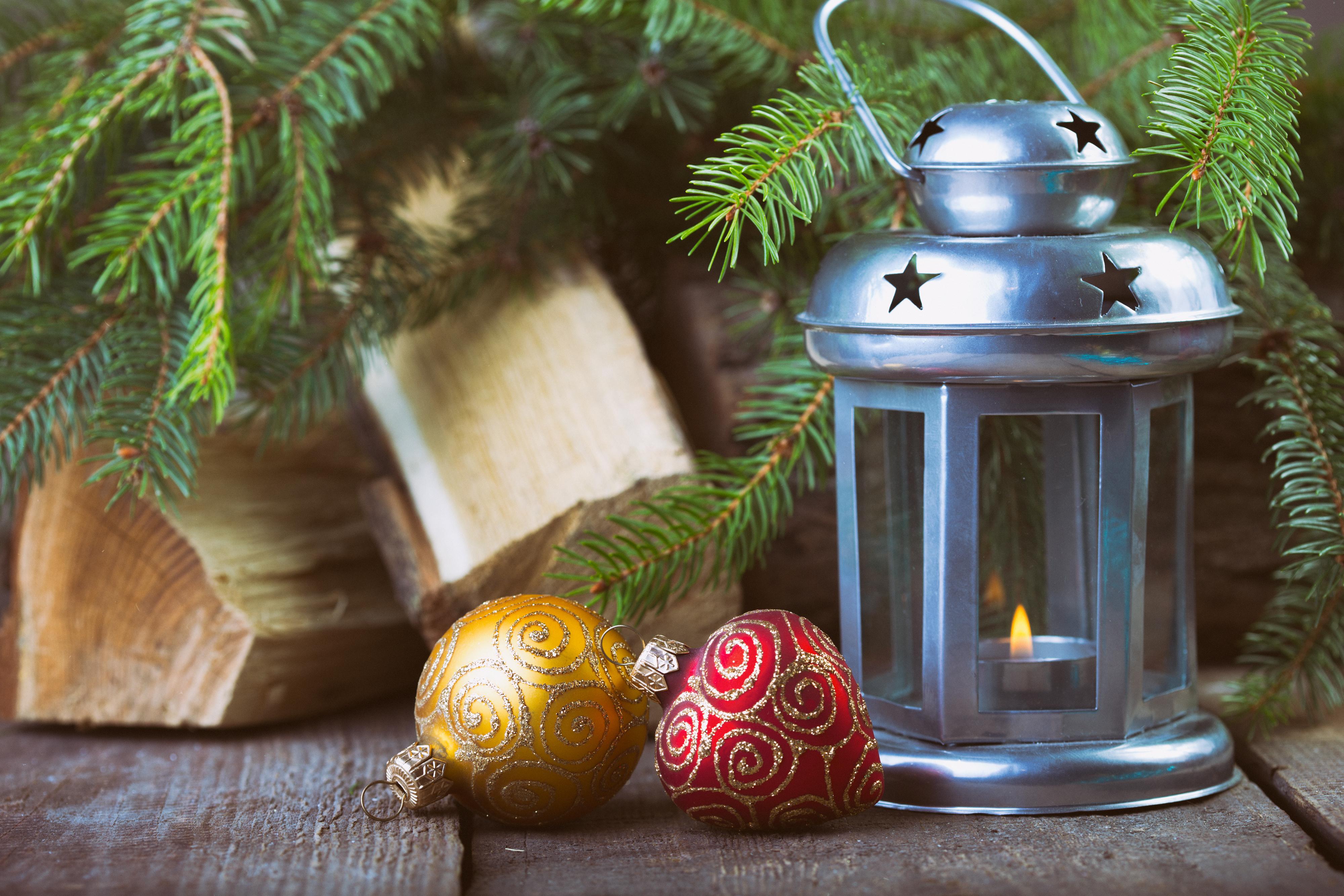 balls, Christmas, lantern, merry christmas, magic christmas