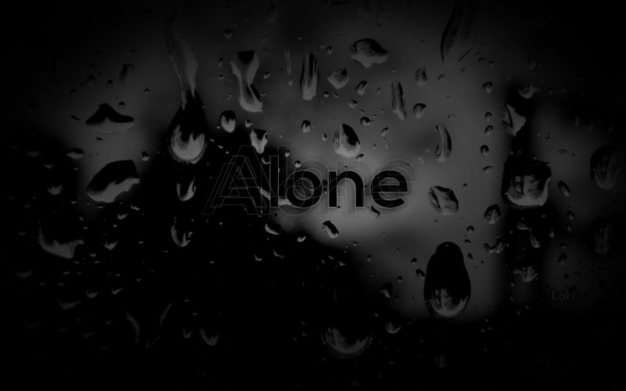 White and black ceramic figurine, isolation, sadness, alone