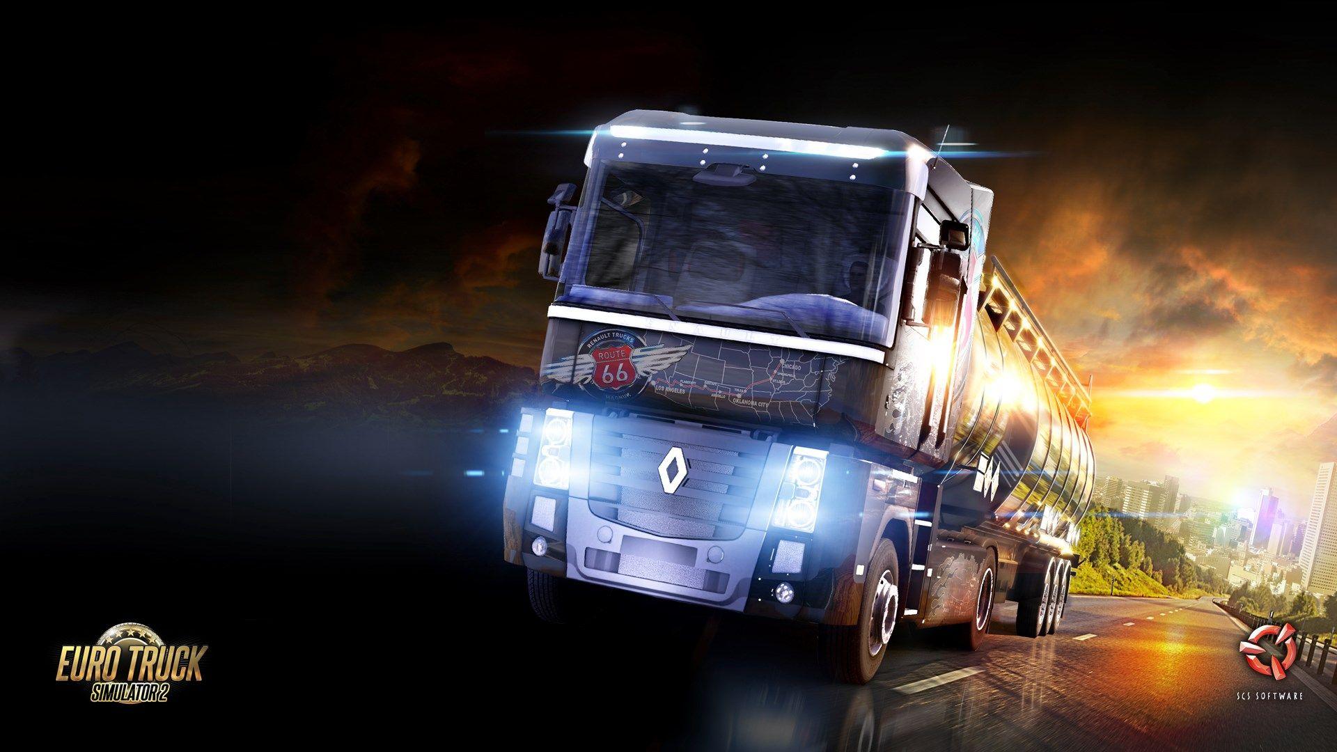 Euro Truck Simulator 2 game wallpaper. Кошки