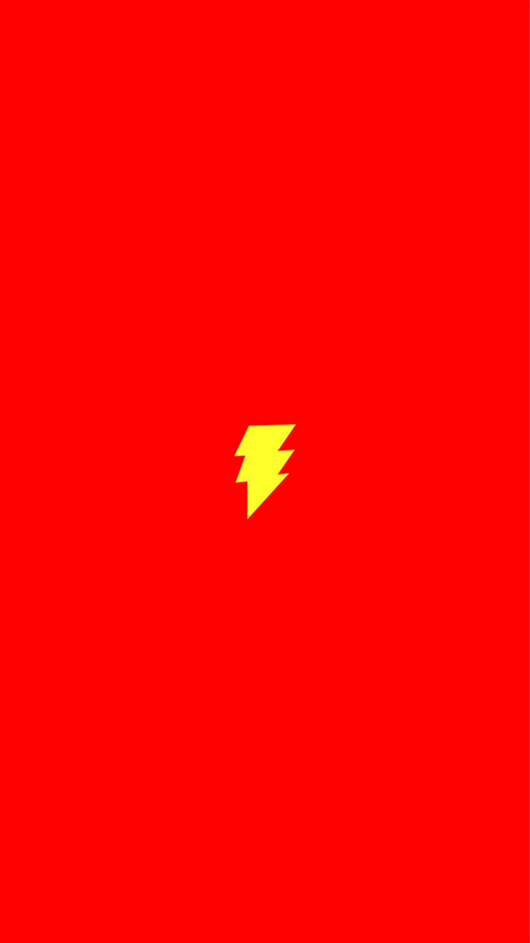 Flash Comic Hero Minimal Red Art Logo iPhone 8 Wallpaper