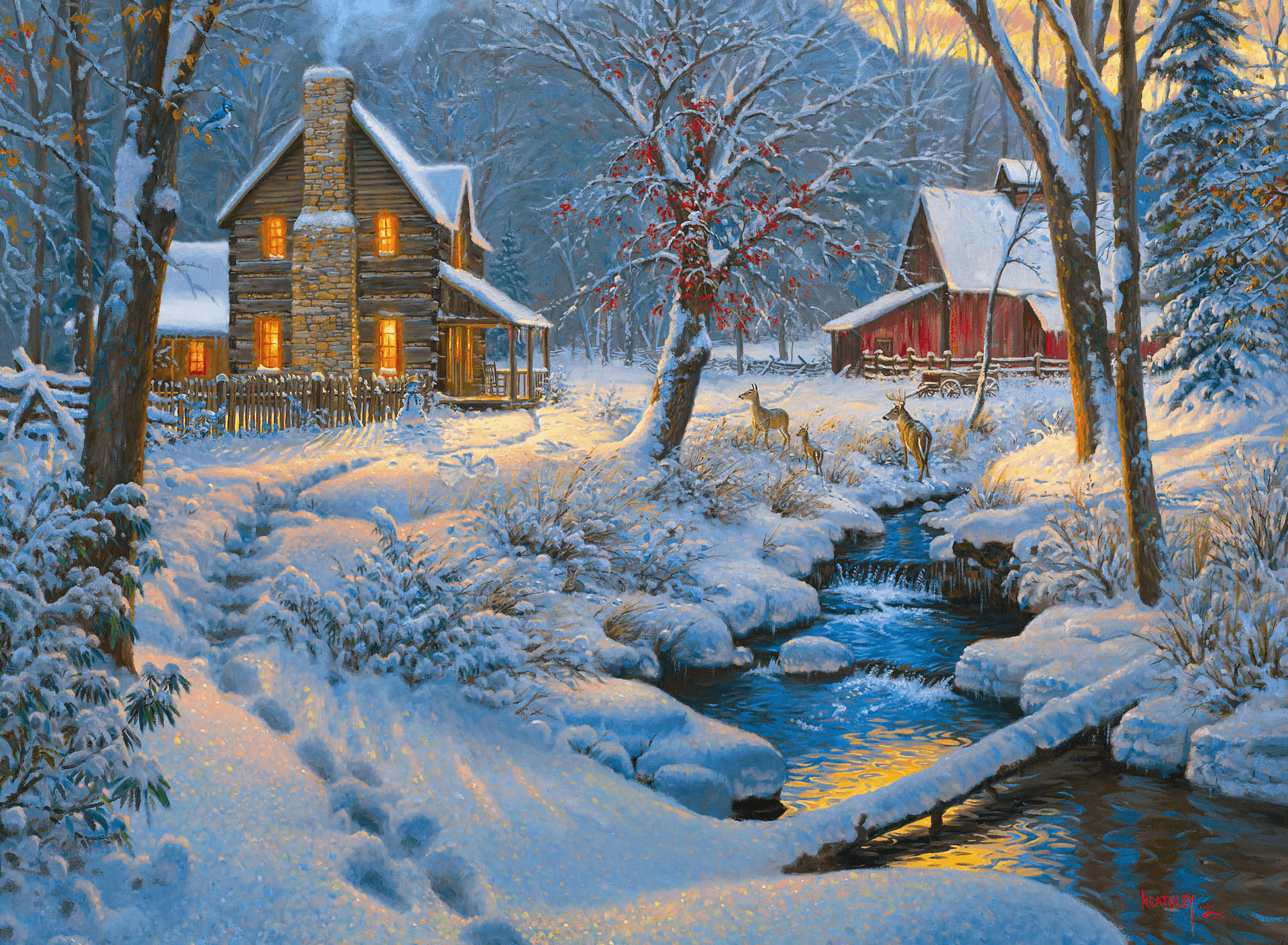 Winter in the Country HD Wallpaper. Background Image