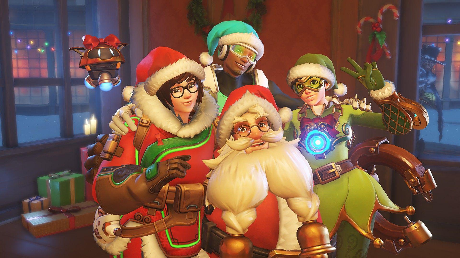 Overwatch Christmas [1920x1080]. Overwatch christmas skins