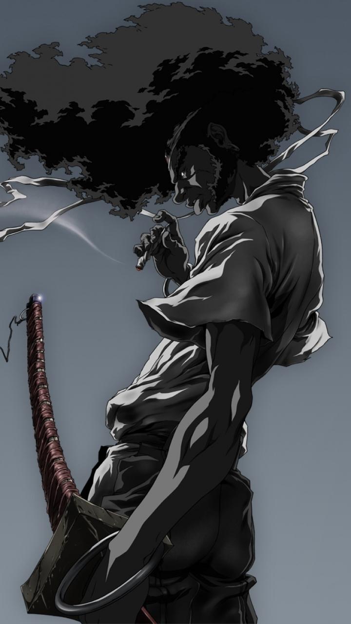 Anime Afro Samurai (720x1280) Wallpaper