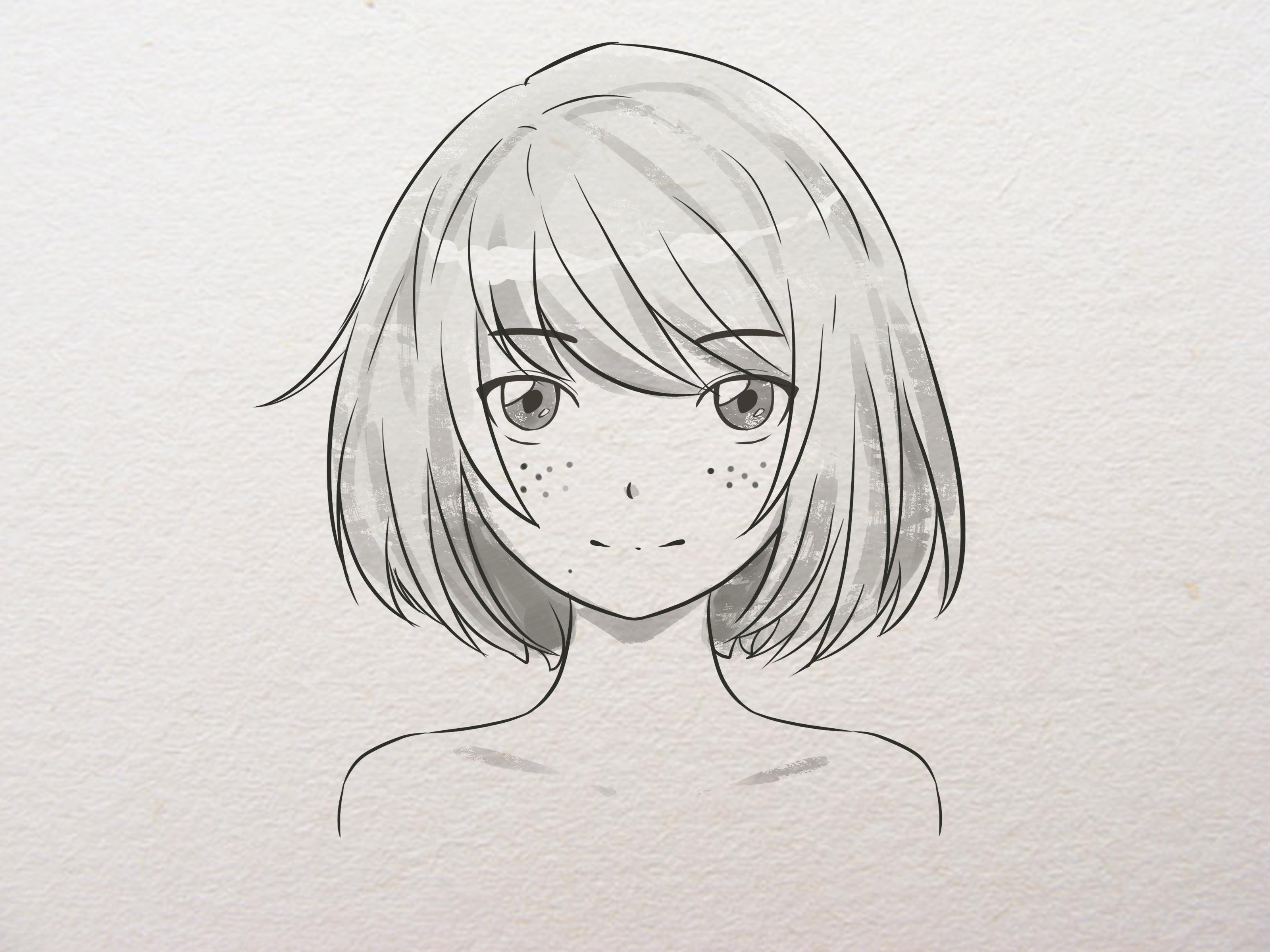 Drawing Cute Anime Girl With Pencil by DrawingTimeWithMe on DeviantArt