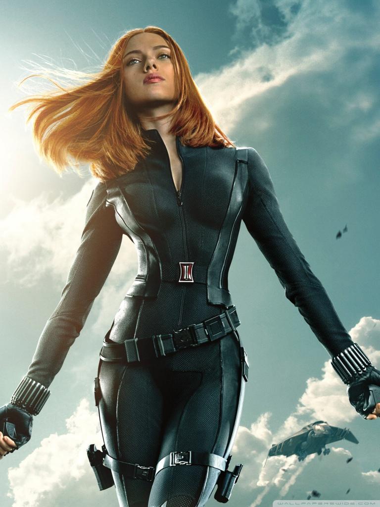 Black Widow in Captain America The Winter Soldier Ultra HD Desktop Background Wallpaper for 4K UHD TV, Multi Display, Dual Monitor, Tablet