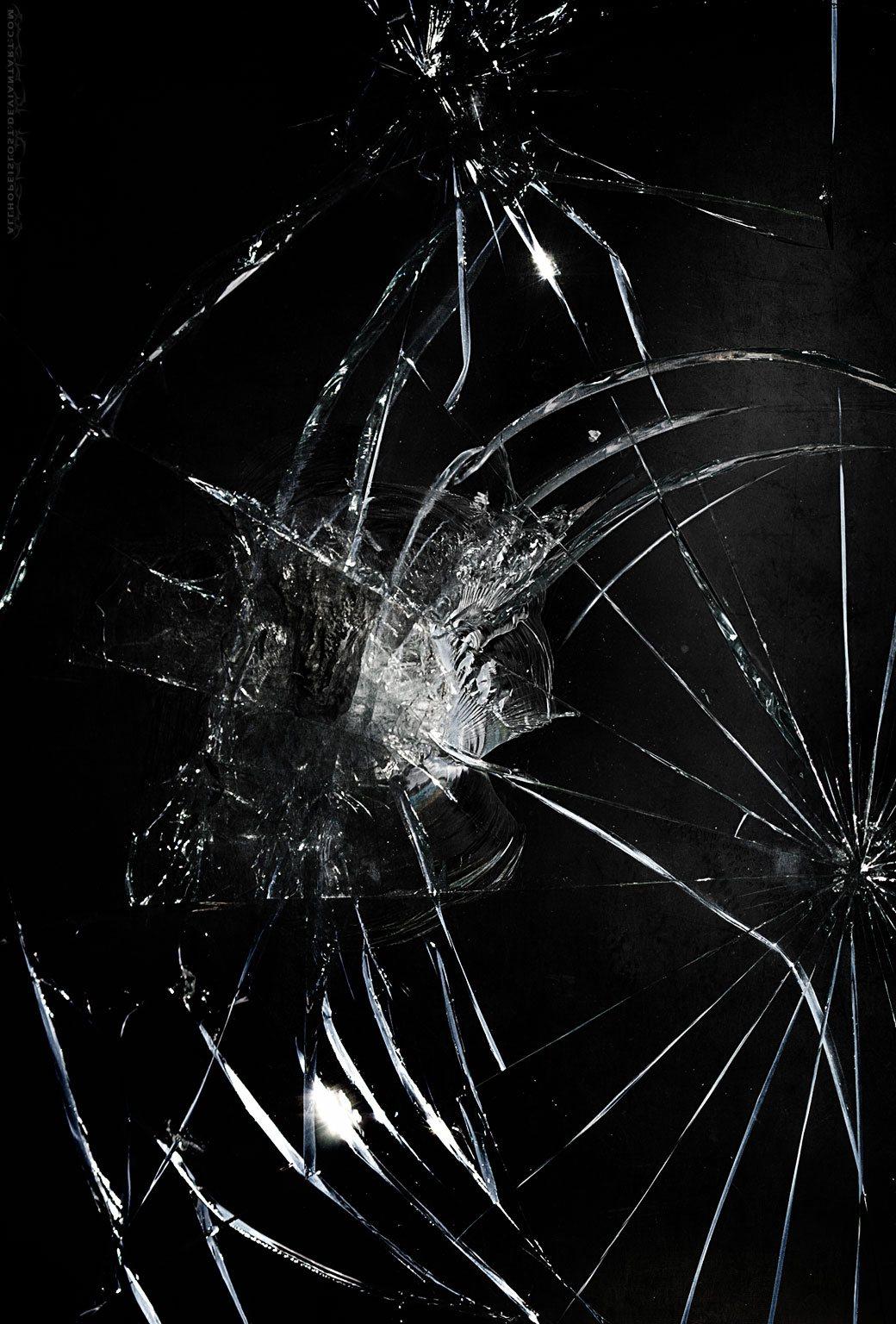 Broken Shattered Glass Wallpaper Background Stock Photo - Image of  shattered, broken: 104147862