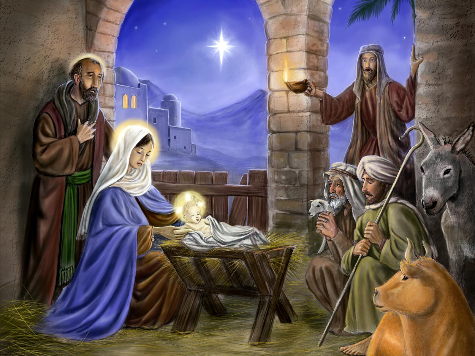 Picture Man Baby Jesus, The Nativity Scene Religion 1600x1200
