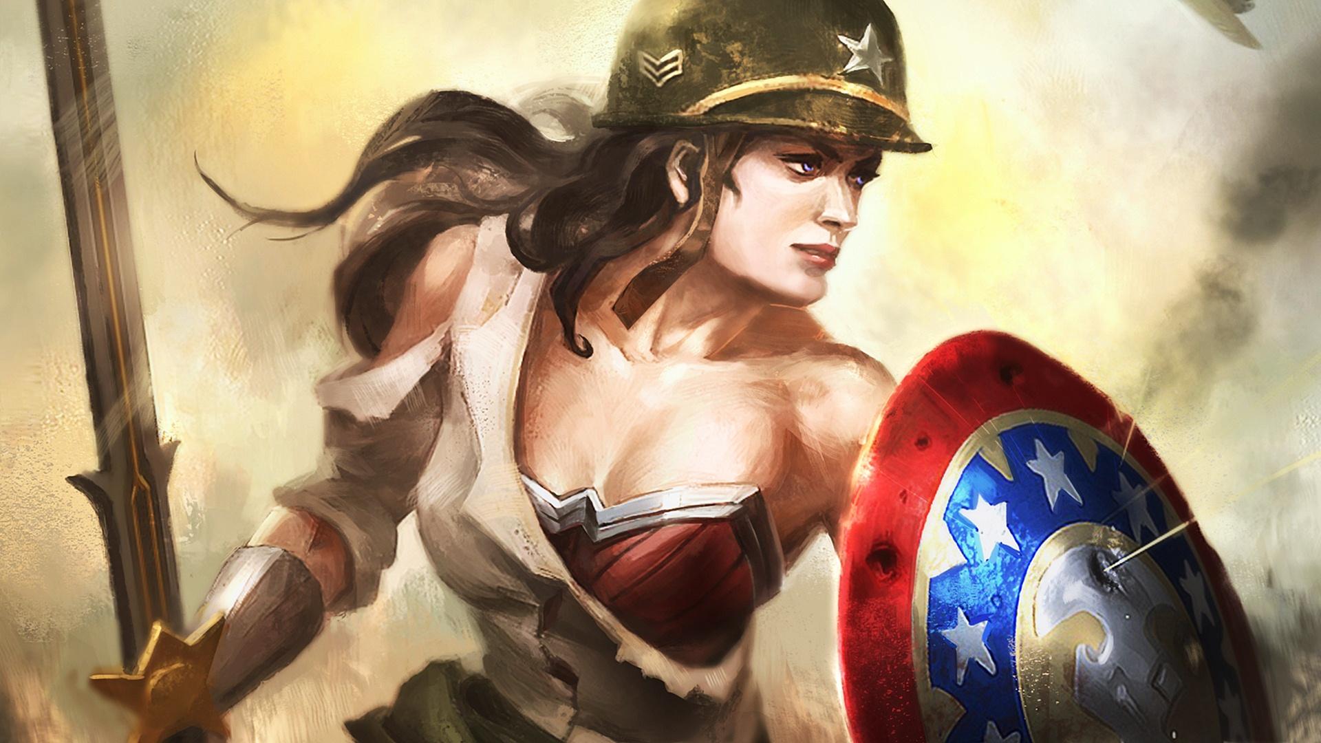 Wonder Woman Warrior, HD Superheroes, 4k Wallpaper, Image