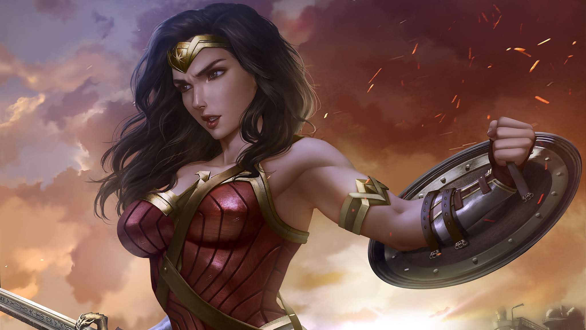 Wonder Woman Art Wallpaper