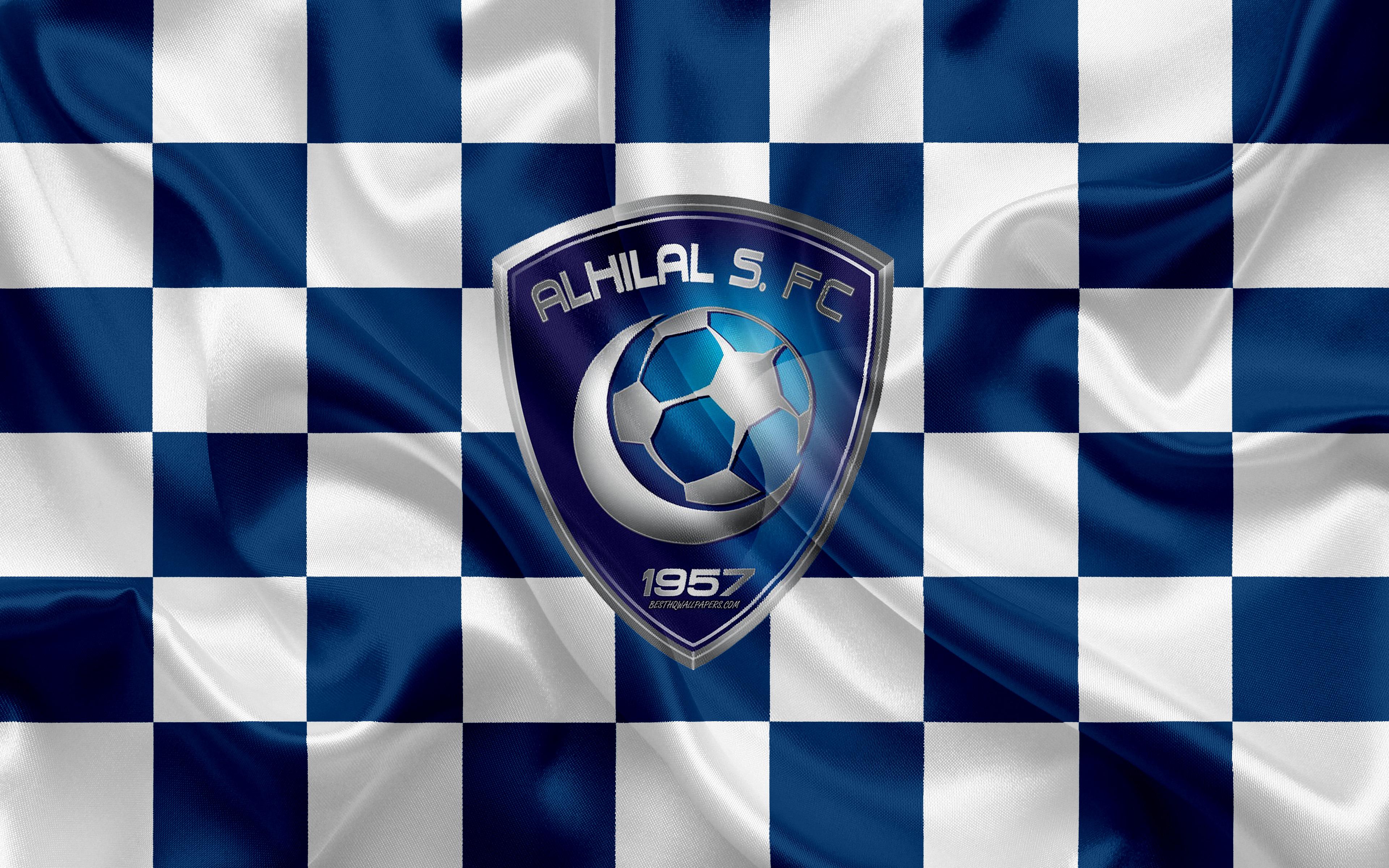 Download Wallpaper Al Hilal FC, 4k, Logo, Creative Art