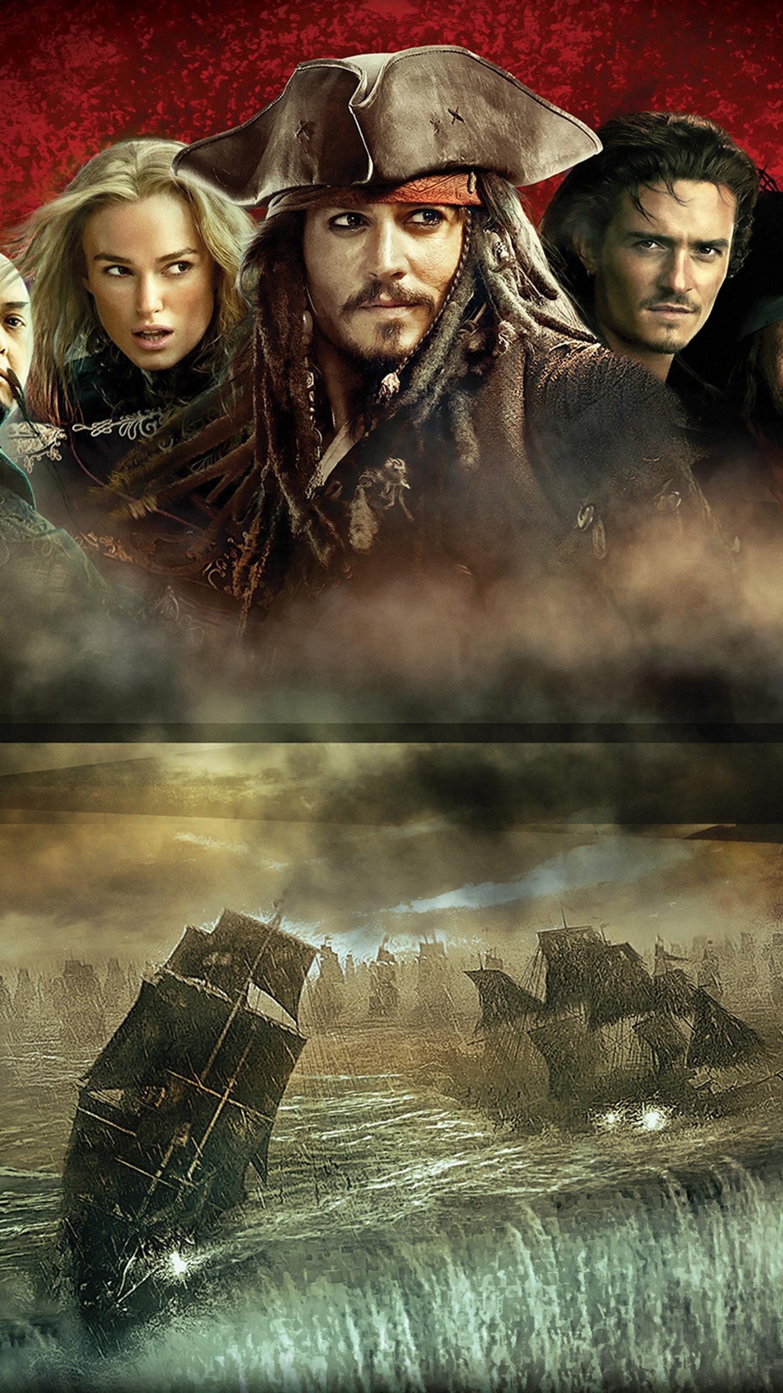 Pirates of the Caribbean: At World's End (2007) Phone Wallpaper. Moviemania. Pirates of the caribbean, Pirates, Caribbean