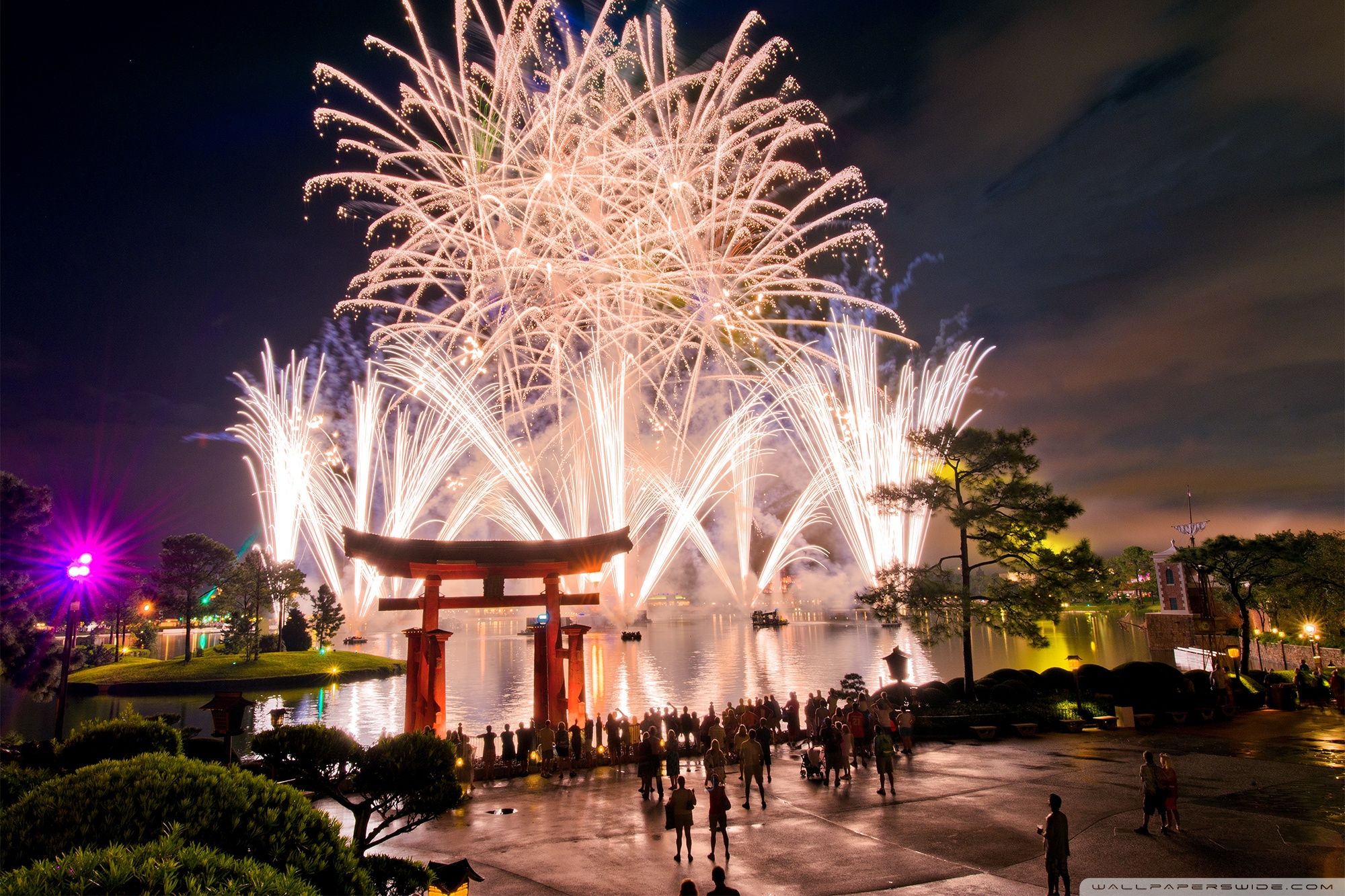 Walt Disney World Fireworks Ultra HD Desktop Background