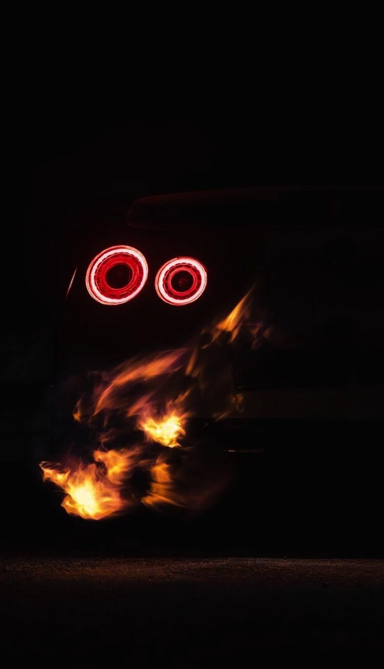 Let's just say this is how fire was created. R35 GTR Phone