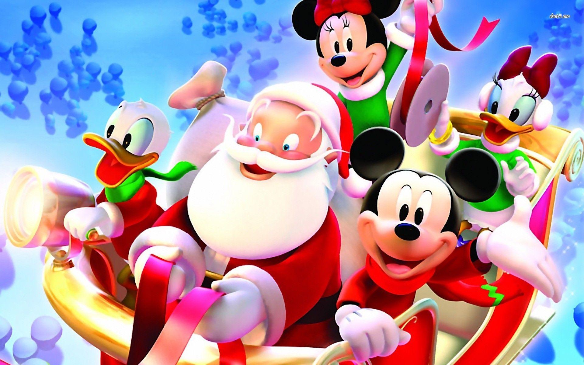 Xmas Stuff For > Mickey Mouse Merry Christmas Wallpaper