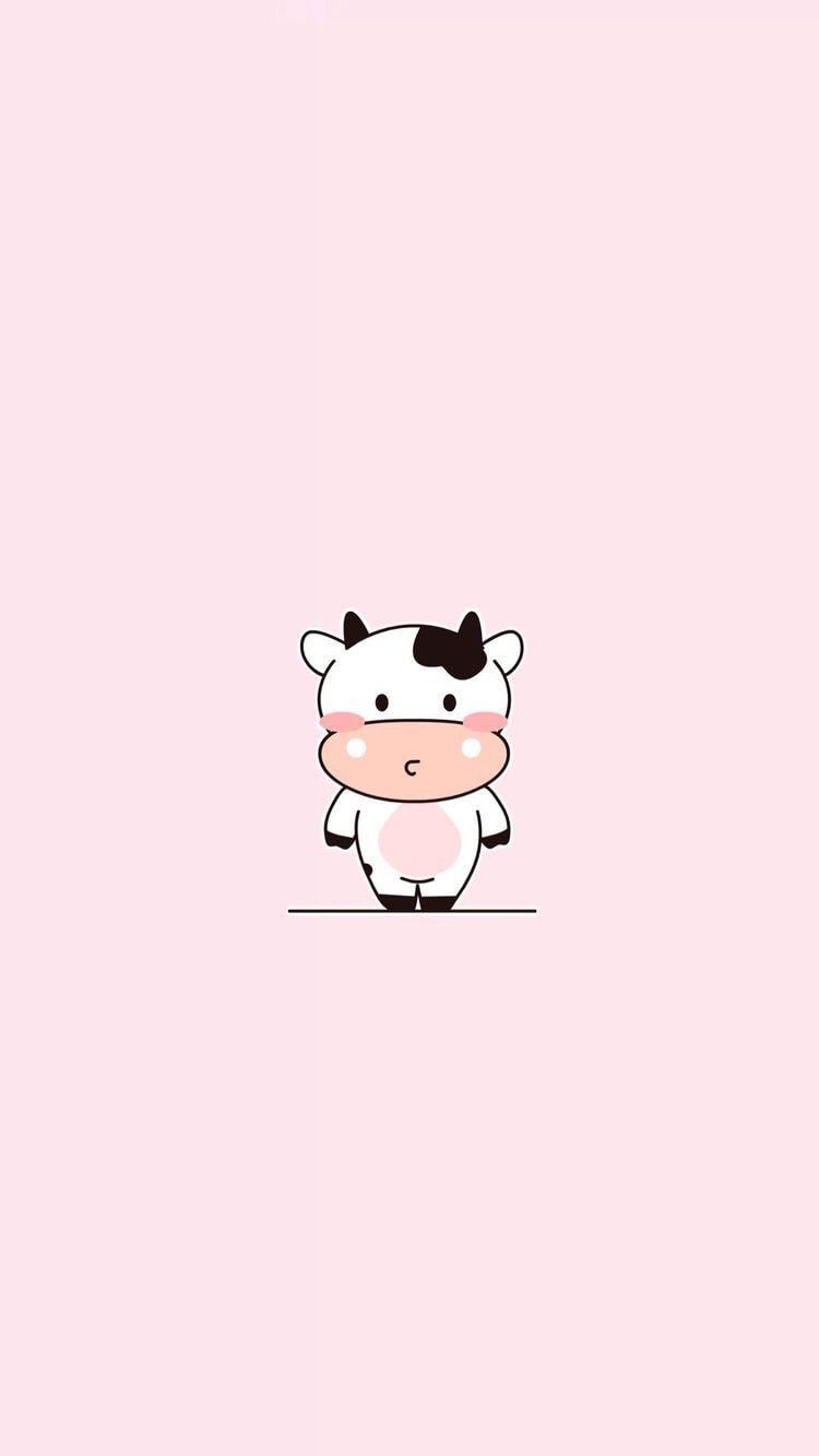 pink cow background  Розовые цветовые схемы Старые плакаты Детские  картины