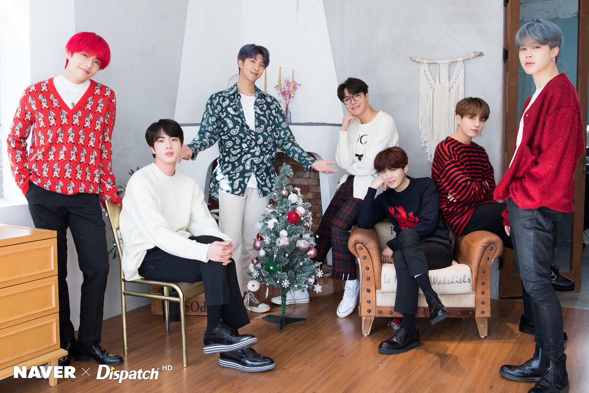 NAVER x DISPATCH BTS Christmas Picture