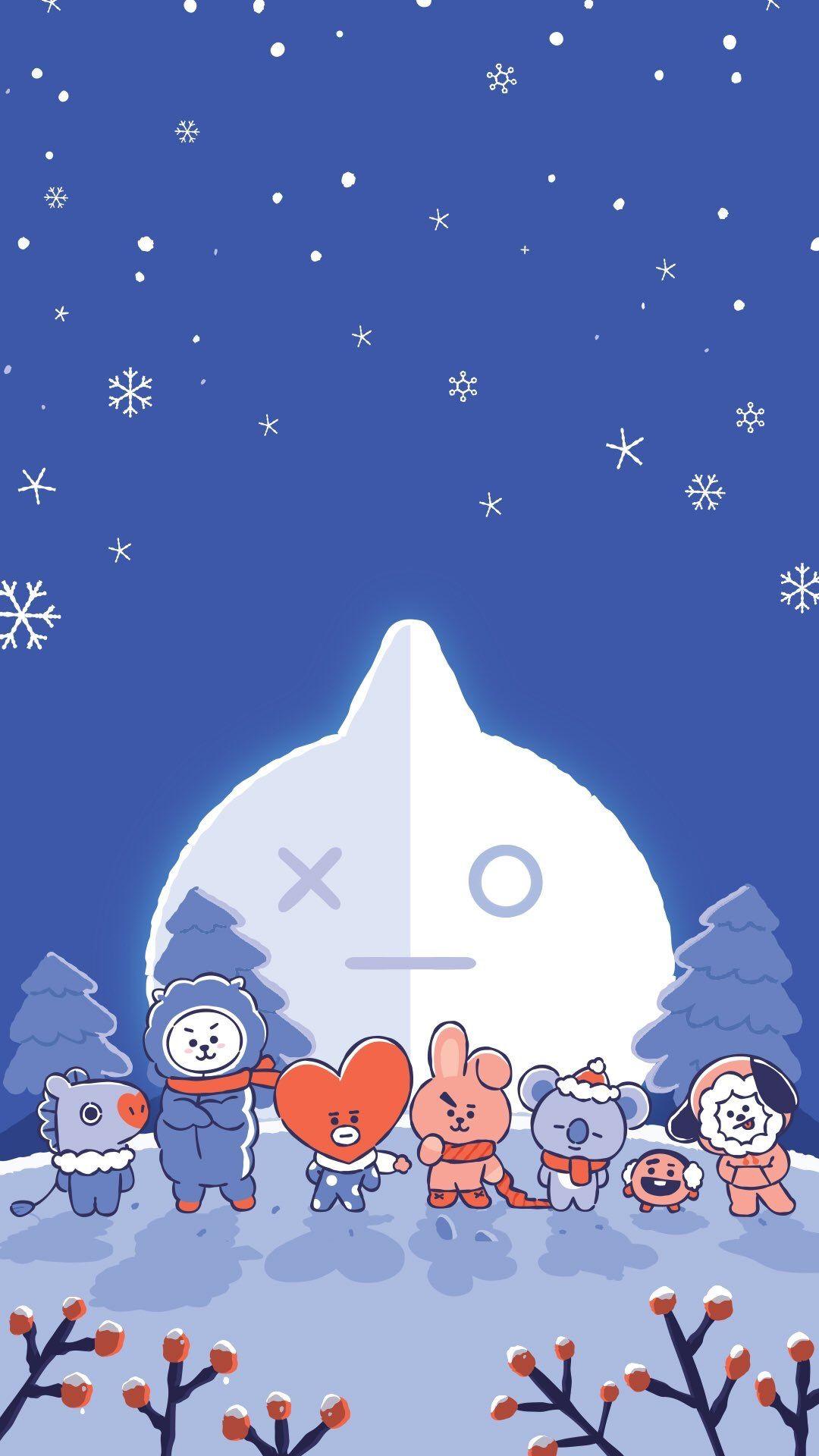 Hot or cold, it doesn't matter wherever you are! BT21 will make your days special