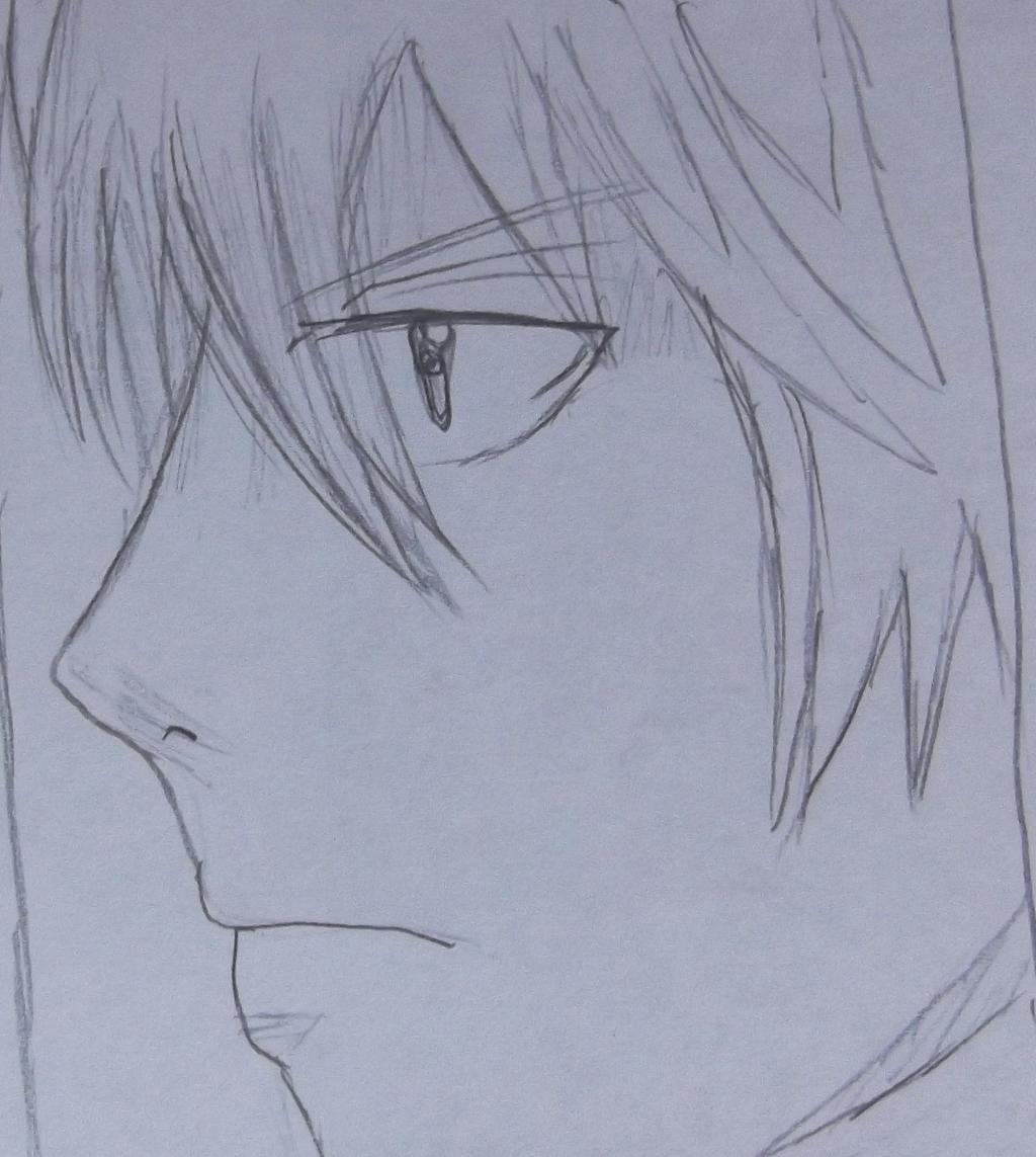 How To Draw A Side Profile Anime Male : Adjust the construction