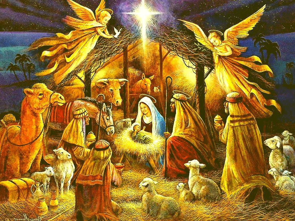 Christmas Wallpaper Jesus Born Jesus Birth HD