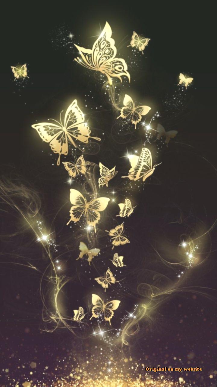 Golden Butterfly Wallpapers - Wallpaper Cave